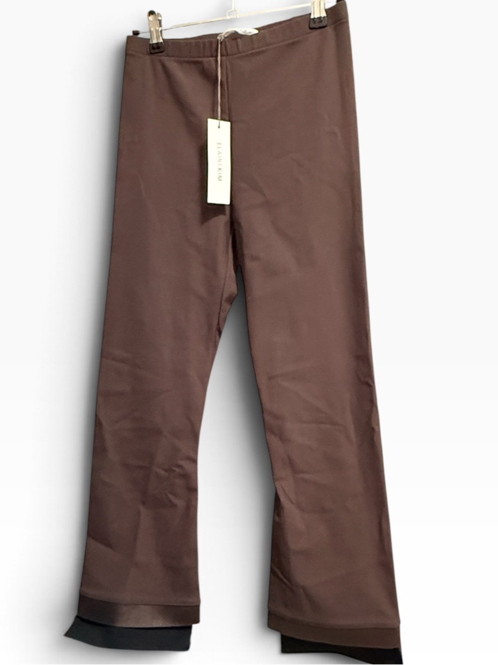 NWT!  Elaine Kim Olga Cropped Flare Tech Stretch Leggings
